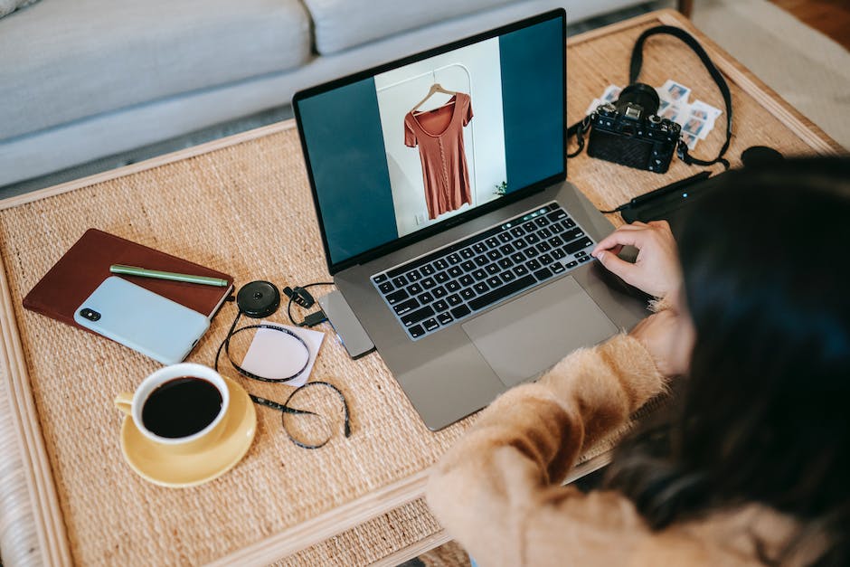 Fotografieren auf dem Laptop